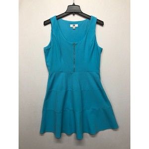 DR Collection Women Sleeveless Polyester Blend Dress Size 16 Blue Casual M121 -2